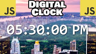 Build this JS Digital Clock in 10 minutes 🕐 [upl. by Vonni73]