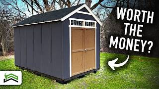 Full Shed Kit Build  8 ft x 12 ft DIY Storage Shed [upl. by Rains]