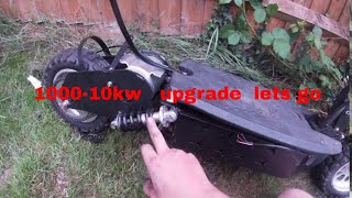 evo powerboard 1000w to 10kw motor upgrade and over volt to 96v p1 [upl. by Irec]