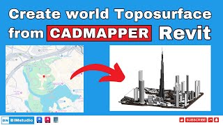 Create world Topo surface from CADMAPPER  Revit  Hindi [upl. by Jat]