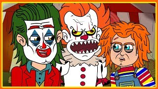 Joker vs Chucky vs Pennywise Parody Animation [upl. by Avevoneg]