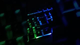 New full rgb gaming keyboard intex review and light test [upl. by Aelat]