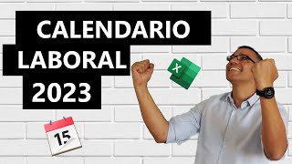 Calendario laboral 2023 en Excel [upl. by Eeslek]