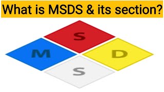 MSDS amp its section  Section of MSDS  Material Safety data Sheet  MSDS  ehs study point by sk [upl. by Lanahtan]