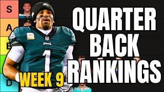 Top 18 Quarterback Rankings For Week 9 Fantasy Football [upl. by Siva18]