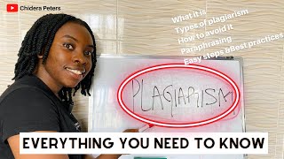 How to Avoid Plagiarism What It is Types How To Paraphrase And Best Practices [upl. by Markiv]