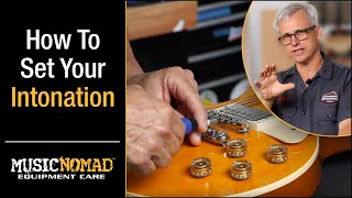 How to Set your Intonation on an Electric Guitar [upl. by Adamski]