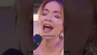 Rita Ora  Dont Think Twice Live Performance shorts [upl. by Gies]