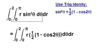 Calculus  Integration Double Integrals 5 of 9 Example 4 Trig Function rsin2xdxdr [upl. by Antoine]