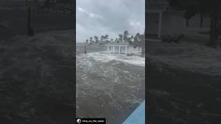 HURRICANE Helene hitting SW FL This was taken on the Matlacha Pass Bridge 📸 timeonthewater IG [upl. by Nannah]