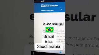 how to apply brazil visa from saudi arabia  how to apply brazil visit visa from saudi arabiariyadh [upl. by Brown]