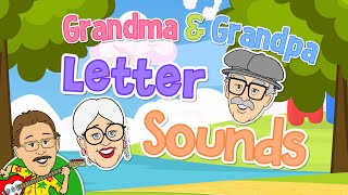 Grandma and Grandpa Letter Sound Song  Jack Hartmann Letter Sounds [upl. by Siouxie225]