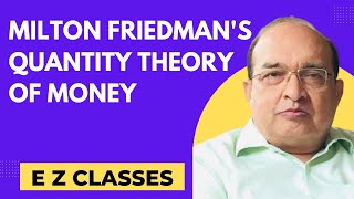 Milton Friedmans Quantity Theory of Money HINDI [upl. by Garrison]