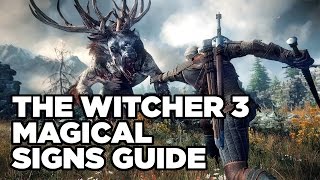 Magical Signs Guide  The Witcher 3 Wild Hunt [upl. by Terbecki]