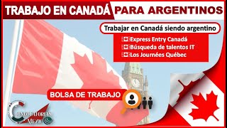 Trabajo en Canadá para argentinos 20222023 BOLSA de trabajo LABORAL Vacates de EMPLEO en EXTRANJERO [upl. by Niwre]