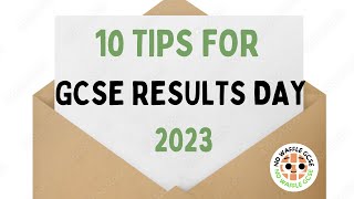 10 tips for GCSE RESULTS DAY 2023 [upl. by Lundgren547]