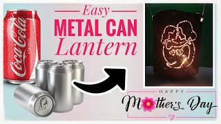 DIY lantern using metal can  Mothers day spl craft  tealight candle holder using can  Ep 146 [upl. by Shellie]