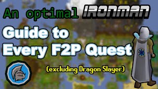 OSRS Efficient F2P Quest Guide for Ironmen [upl. by Flor]