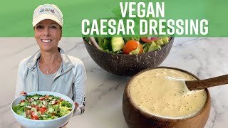 Vegan Caesar Salad and Dressing  Kathys Vegan Kitchen [upl. by Desmond]