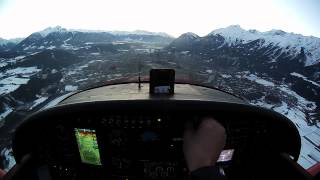 Visual Approach to Innsbruck LOWI R26 F8L with Aspen Avionics ESV [upl. by Delaine]