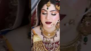 MOST GLAMOROUS BRIDE EVER💕😚🤩youtubeshorts youtube bridalmakeup makeup viral glossyviralshorts [upl. by Candra]