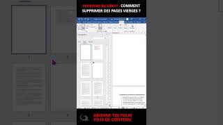 Suppression page vierge dans Microsoft Word viral bureautique word youtubeshorts shorts reels [upl. by Yor]