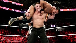 John Cena vs Alberto Del Rio  United States Championship Match Raw December 28 2015 [upl. by Aramit]