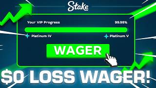 The BEST WAGER STRATEGY on STAKE LEVEL UP VIP [upl. by Asilanom]