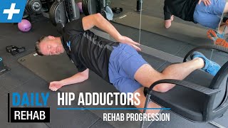 Hip Adductor Groin Exercise Strengthening Progression  Tim Keeley  Physio REHAB [upl. by Auhs808]