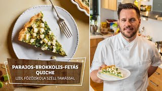 Mirelit 2 ❄️ Parajosbrokkolisfetás quiche ❄️  Lidl Főzőiskola Széll Tamással [upl. by Wellington]