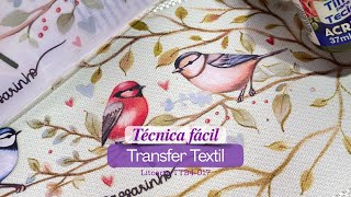 Técnica do Transfer Têxtil Litoarte [upl. by Hollie224]