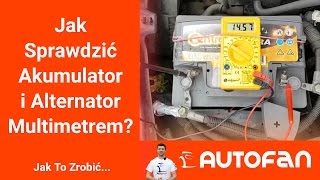 Jak Sprawdzić Akumulator i Alternator Multimetrem [upl. by Hobbie]