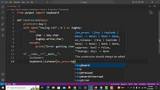 Simple Keylogger in Python [upl. by Ettennaj]