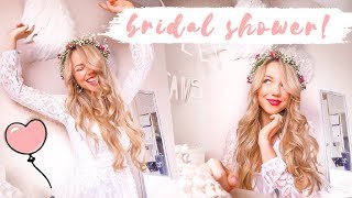 MY BRIDAL SHOWER  Makeup hair amp outfit ✨ [upl. by Stafford]