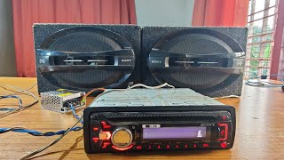 Connect Car Stereo to AC Power Supply  DIY Sony cdxg1070u  Idle Vlogger [upl. by Armand]