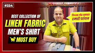 Best 100 Pure Collection of Linen Fabric Men’s Shirt  Linen Explained  Must Buy [upl. by Biegel224]