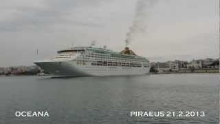 OCEANA departure from Piraeus Port [upl. by Lindner]