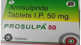 PROSULPA 50 Tablets Amisulpride Tablets IP 50 mg [upl. by Arramahs]