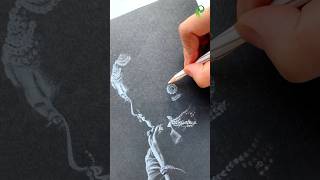 Painting with 1 Pencil 😱 shorts [upl. by Urbannal151]