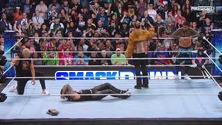 Cody Rhodes y Seth Rollins atacan a Jimmy Uso  WWE SmackDown 5 de Abril 2024 Español [upl. by Rajewski]