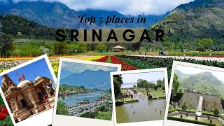 Top 5 places in Srinagar  Heart of Kashmir [upl. by Evets]