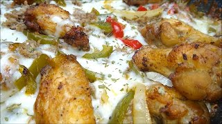 PHILLY CHEESESTEAK NACHO WINGS DELICIOUSLY INDISPUTABLE [upl. by Mehcanem]