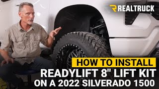 How to Install ReadyLIFT 8quot Complete Lift Kits on a 2022 Silverado 1500 [upl. by Suhail505]