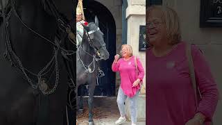 horse buckinghampalace royalhorseguard tourist equestrian londonhorseshow horseguard [upl. by Airat]