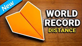 How To Make The WORLD RECORD PAPER AIRPLANE for Distance [upl. by Bruno]