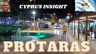 Exploring Protaras Strip Cyprus at Night  A Walk to Remember [upl. by Idrahs627]