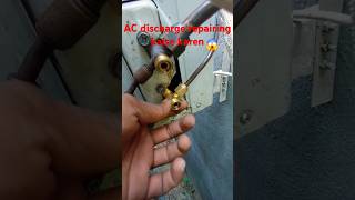 AC discharge🥶repairing kaise karen youtube shortsviral video electrical tamil electricalwork [upl. by Benjy]