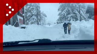 Nevicata eccezionale a Macugnaga camera car nel pomeriggio [upl. by Peggy]