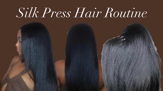 DIY Silk Press Routine  Healthy Natural Hair [upl. by Ahouh]