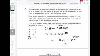 PAES MATEMÁTICA M1 2023  resolución 112 [upl. by Neelehtak]